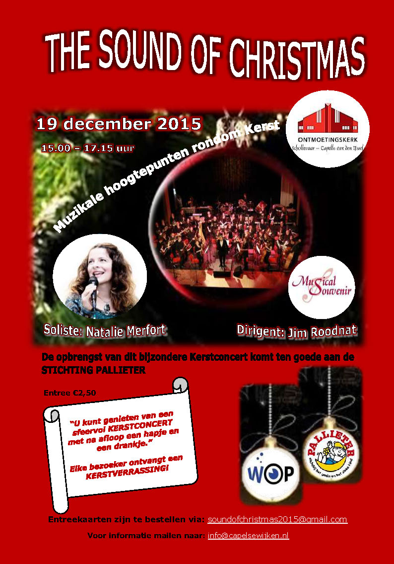 flyer-poster Sound of Christmas Concert definitief